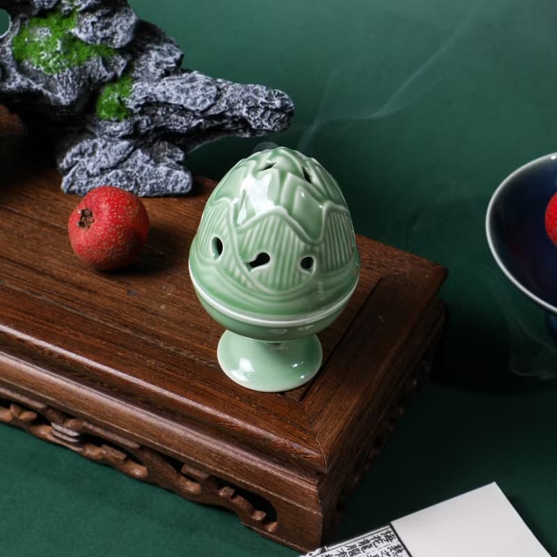【陶瓷手工小香爐】線香盤香座 質感設計 禪意 茶道 爸爸媽媽禮物