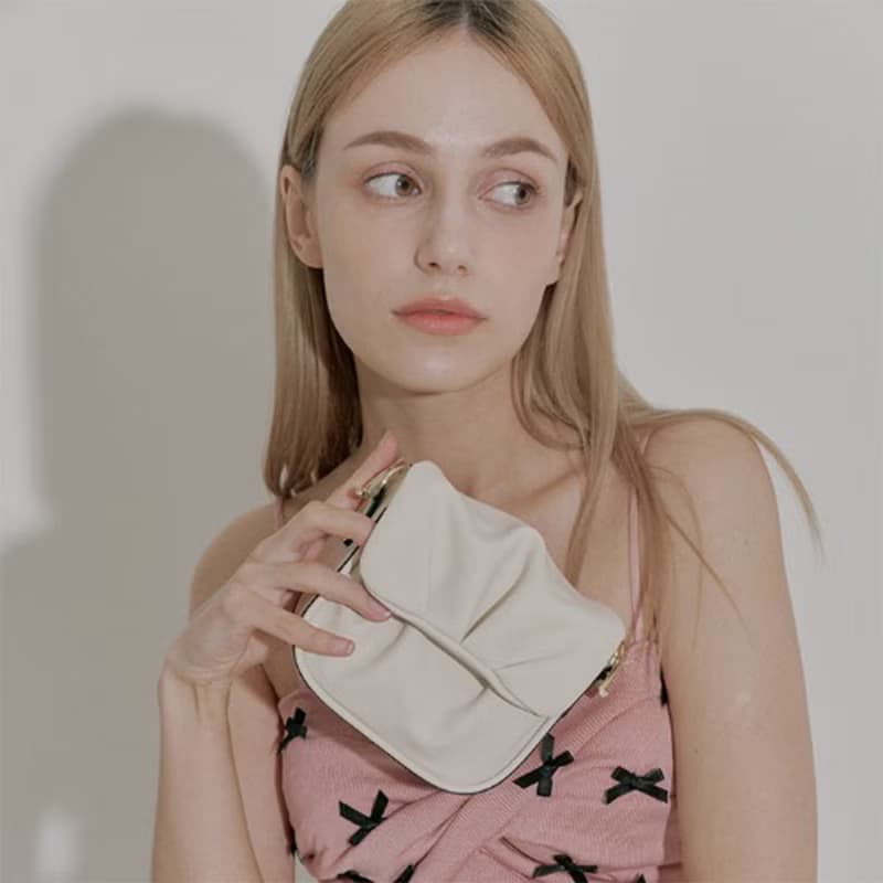 韓國 MANDU BAG | 象牙白色 | 迷你袋 | 側背包 斜孭袋