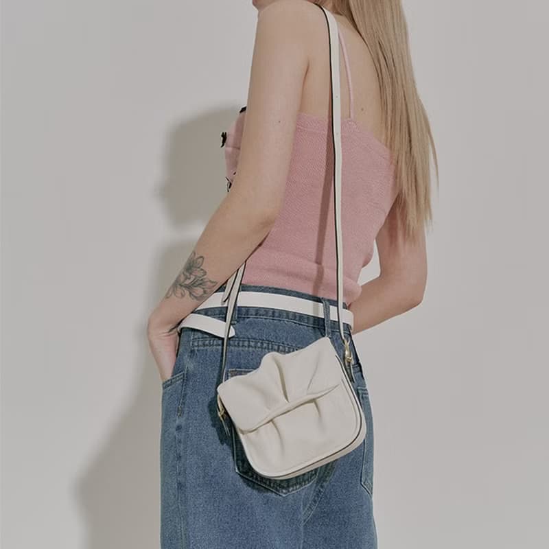 韓國 MANDU BAG | 象牙白色 | 迷你袋 | 側背包 斜孭袋