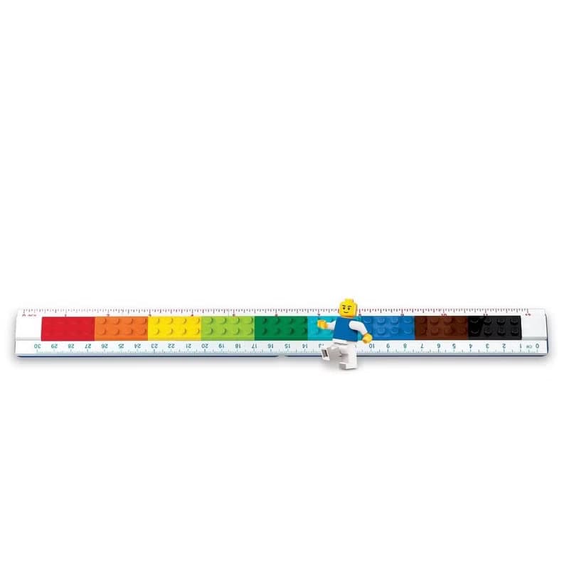 LEGO 樂高創意組裝文具尺(15-30公分)(附人偶)