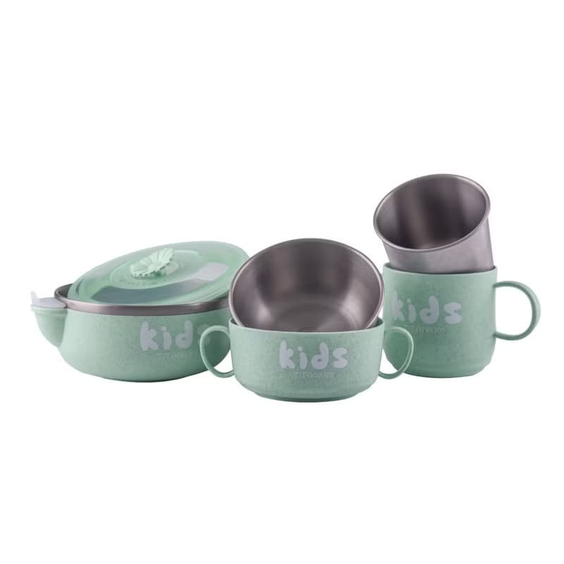 Ti-living 純鈦抗菌兒童-學習雙手柄杯 250ml-藍