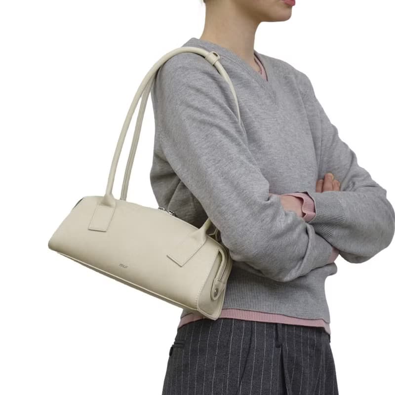 韓國製 MUR Flow 手袋/單肩包/手提袋 (Ivory)