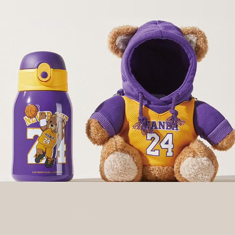 ALL-JOINT優僅潮潮熊曼巴熊兒童保溫杯