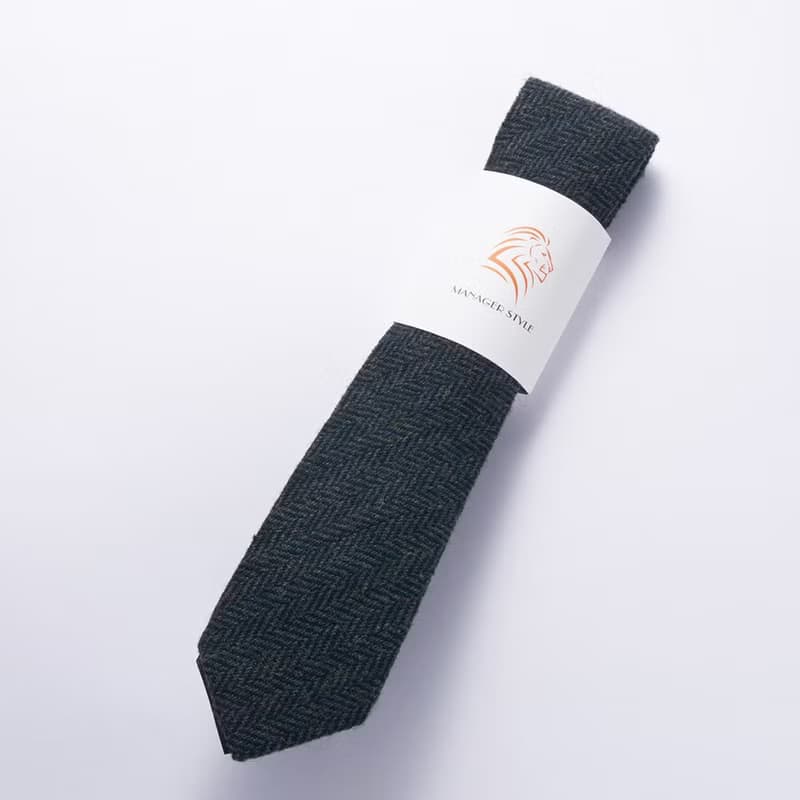 襯衣的犒賞 羊毛系列-藍魚骨紋 W1121-1