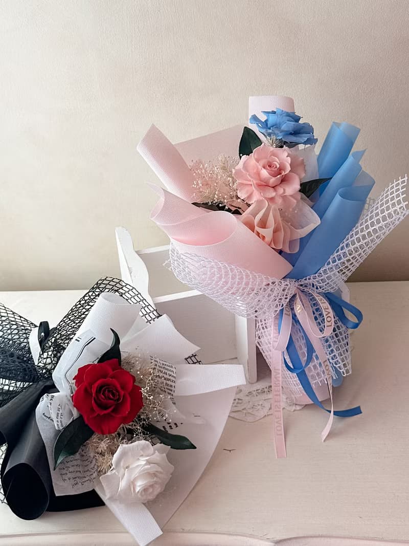 把愛說出來 永生花 花束 情人節 告白