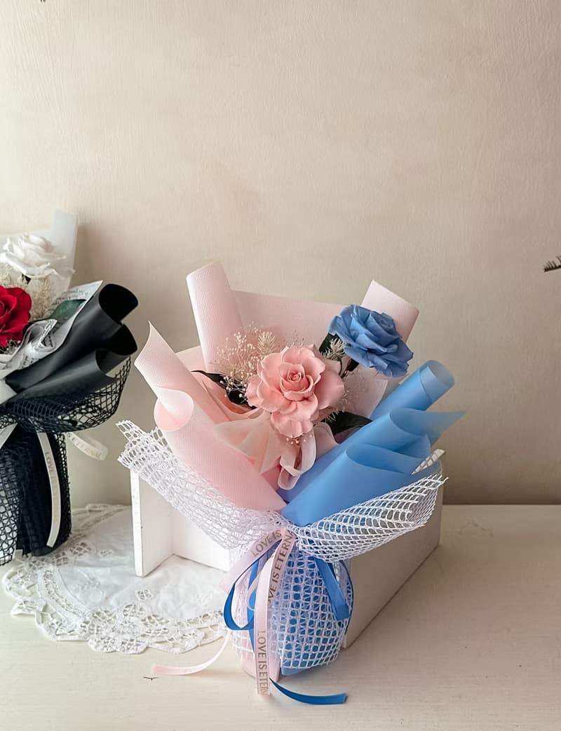 把愛說出來 永生花 花束 情人節 告白