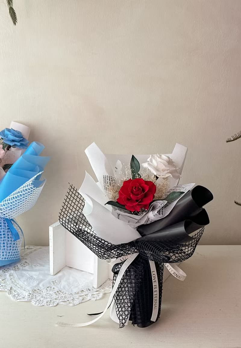 把愛說出來 永生花 花束 情人節 告白