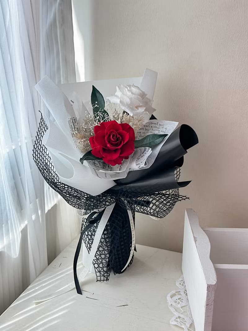 把愛說出來 永生花 花束 情人節 告白