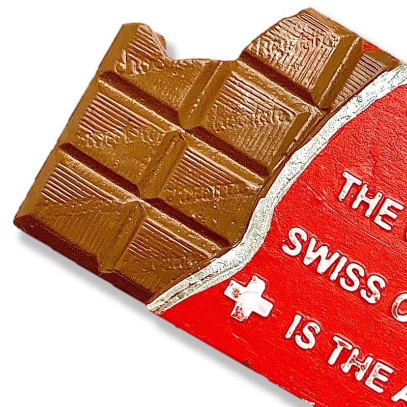 瑞士巧克力療癒磁鐵+瑞士 馬特洪峰 (湖倒影造型)燙布貼【2件組