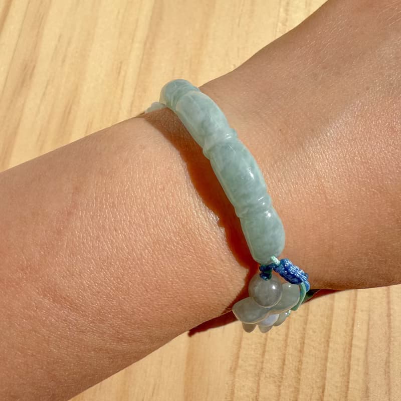 Handmade Jade Bracelet - Lotus Whisper