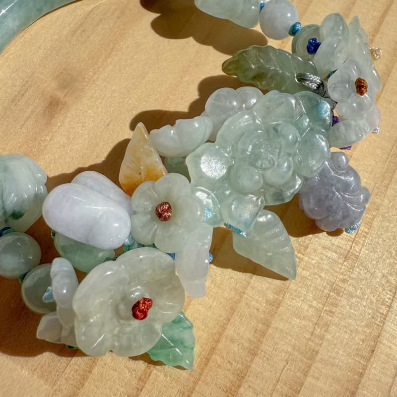 Handmade Jade Bracelet - Lotus Whisper