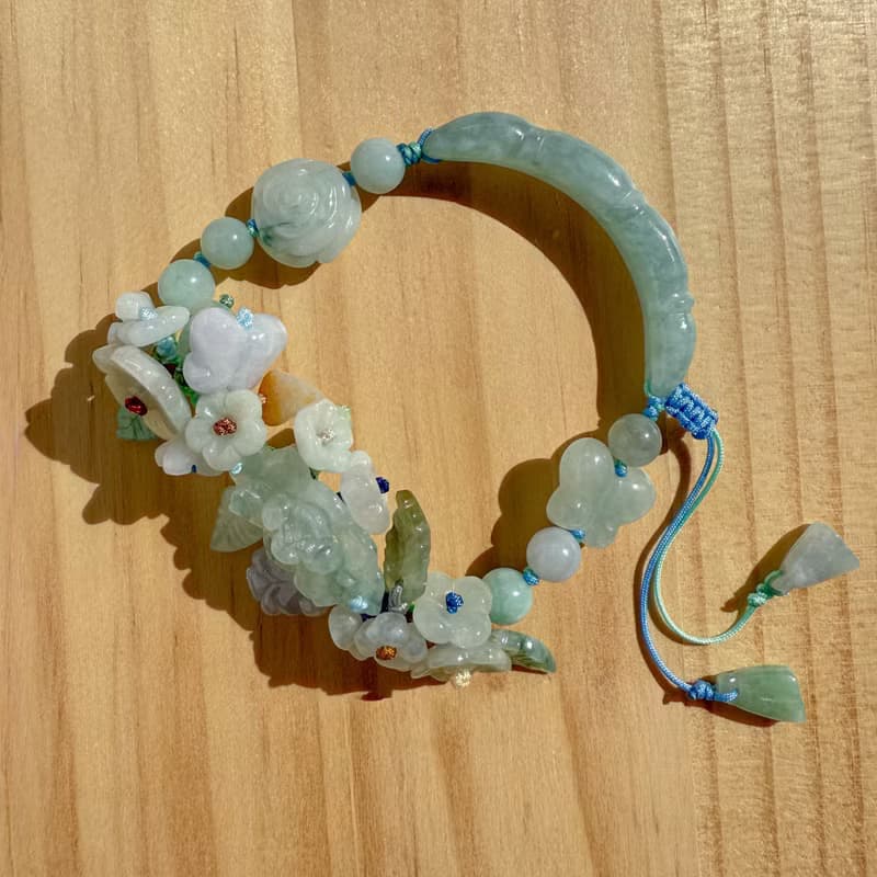 Handmade Jade Bracelet - Lotus Whisper