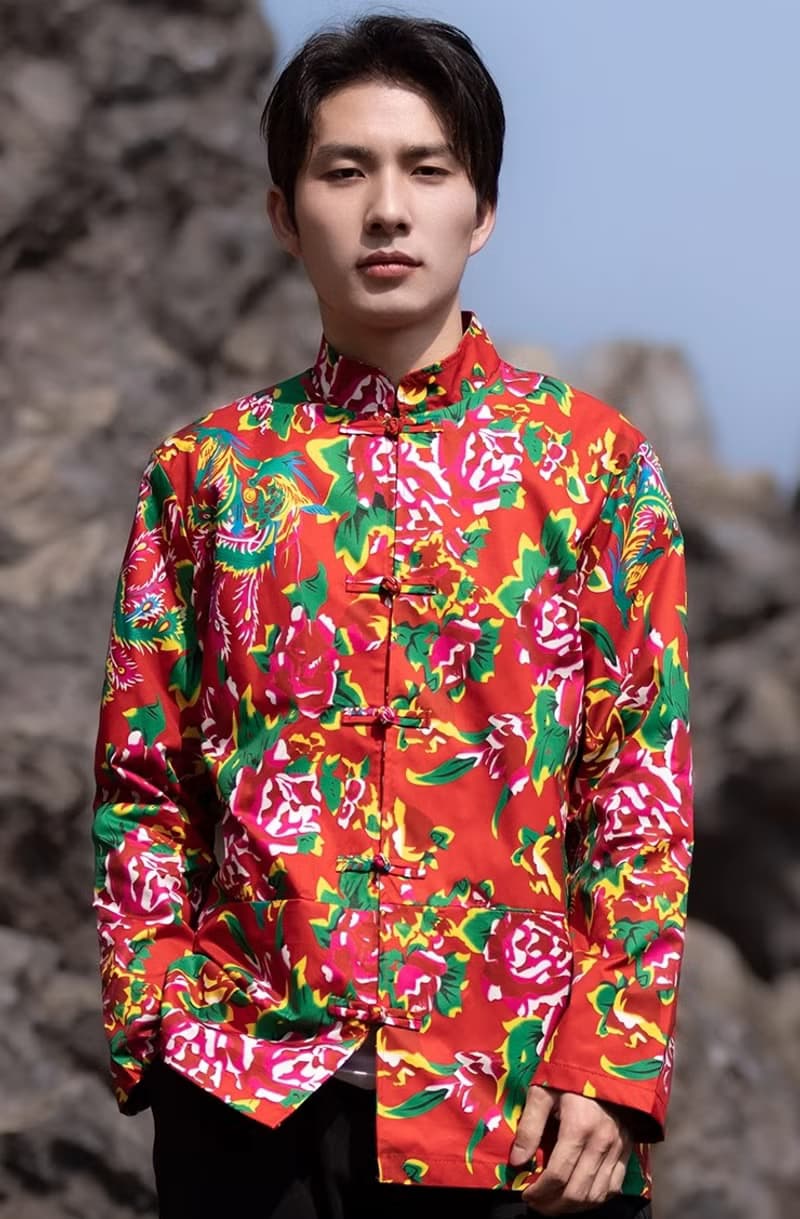 新中式復古 盤扣上衣花外套