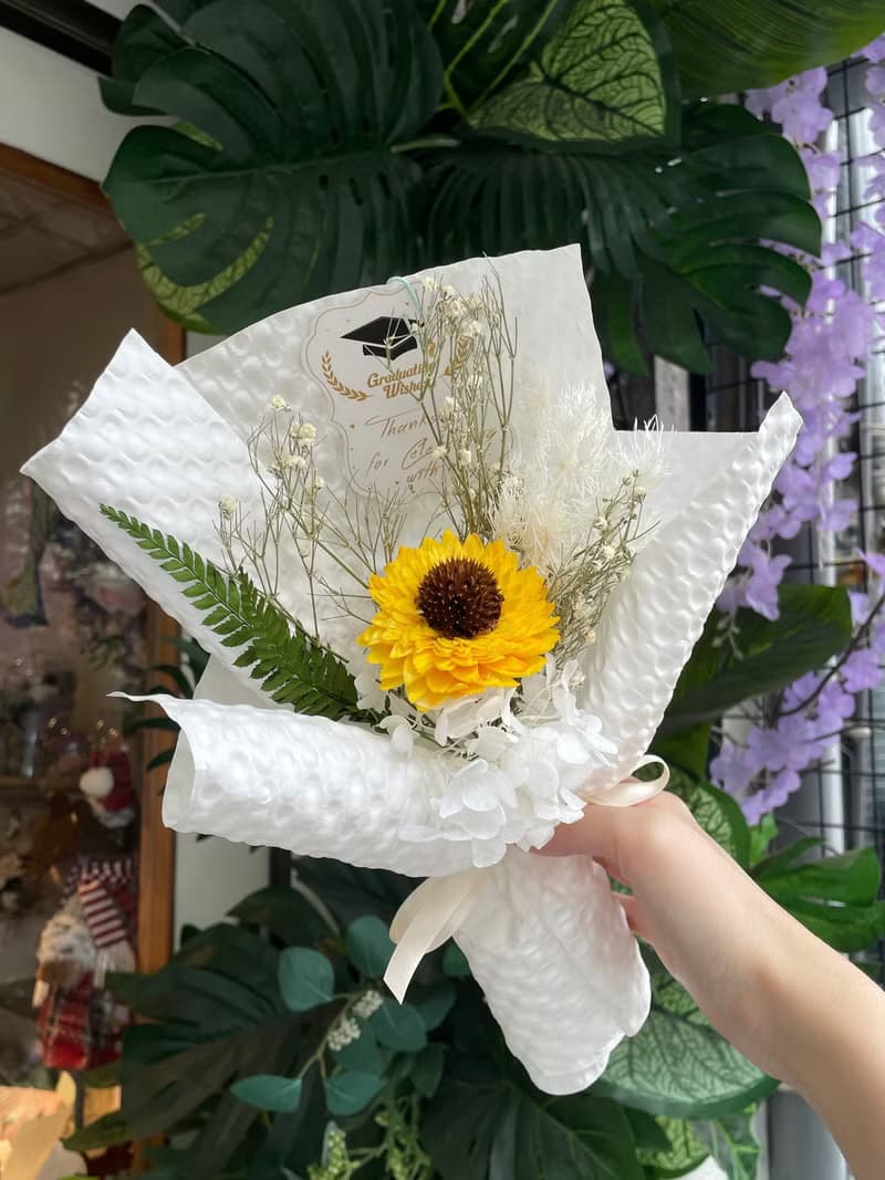 Time flower蒔花 畢業季 向日葵花束 畢業花束