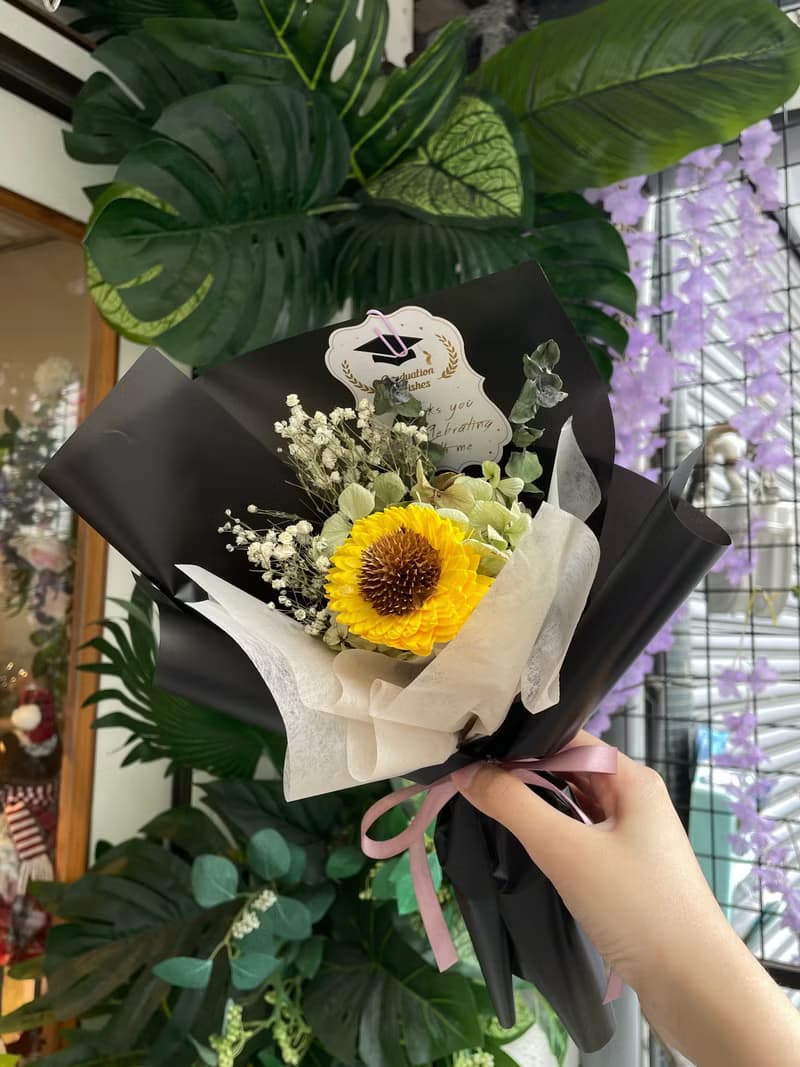 Time flower蒔花 畢業季 向日葵花束 畢業花束