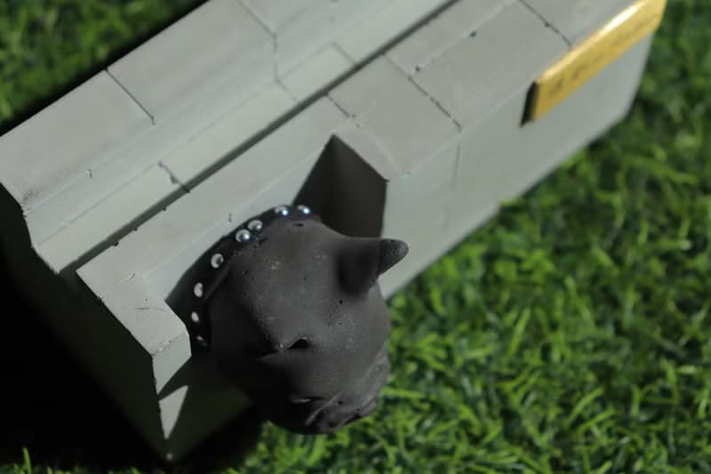 曙MUSE 鬥牛犬水泥名片架 手機架 辦公室 擴香石 手作 創意 擺飾