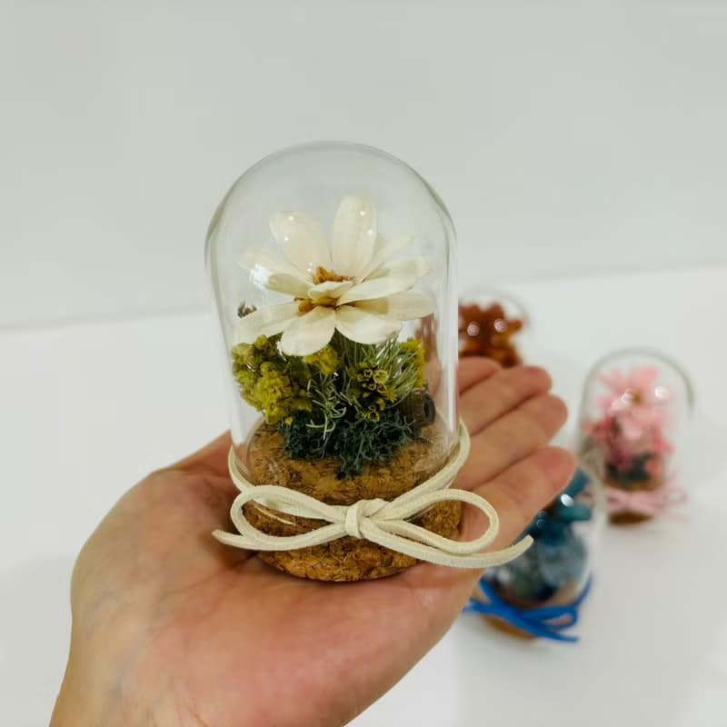 SLL關鍵字香膏 X Mei Story迷你永生花玻璃球 - 奶油