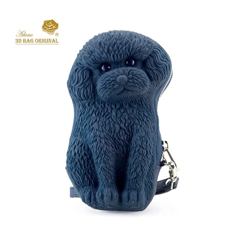 Adamo 3D Bag貴賓狗手帶包立體手機包可愛泰迪犬包包女創意鑰匙包