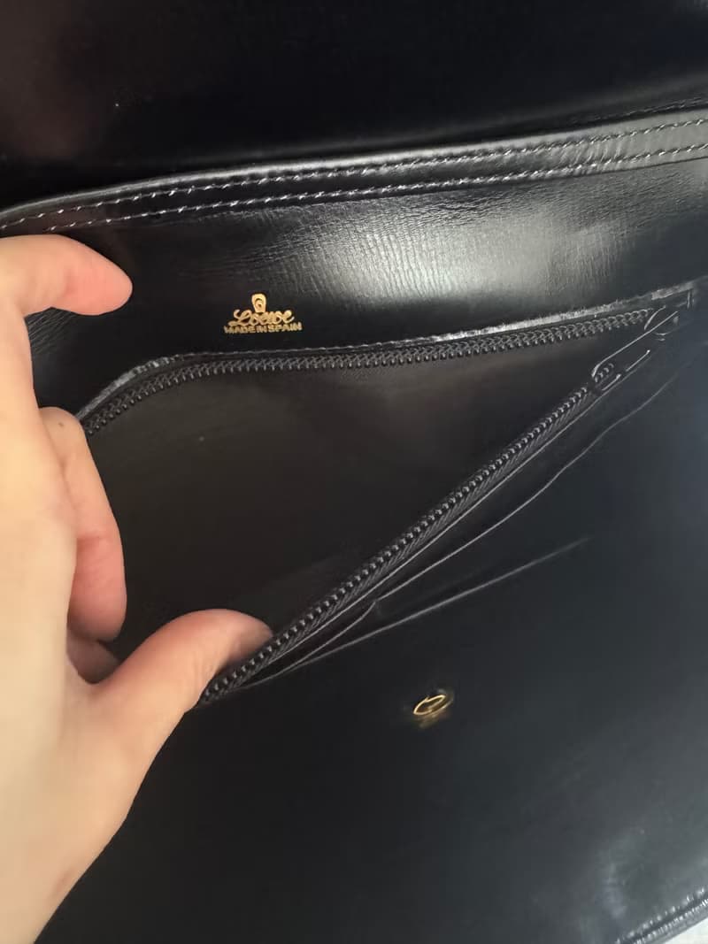 中古正品 Loewe 真皮兩用包 Puzzle Bag 幾何圖案