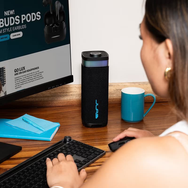 JLab JBuds Party 無線藍牙喇叭 午夜黑