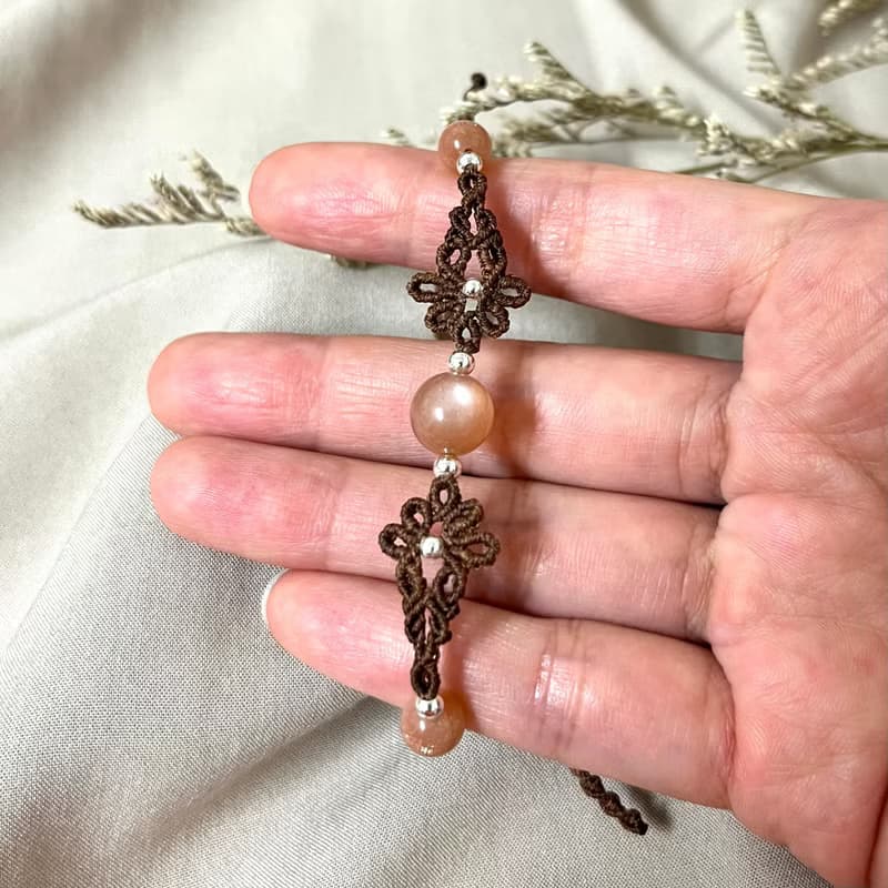 花漾編織手鍊/橙月光