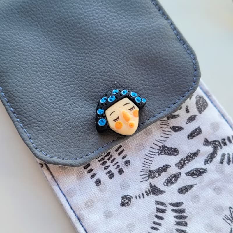 【可放22cm吸管】防水環保餐具袋 / 筆袋 親子餐具袋 黑髮琪琪