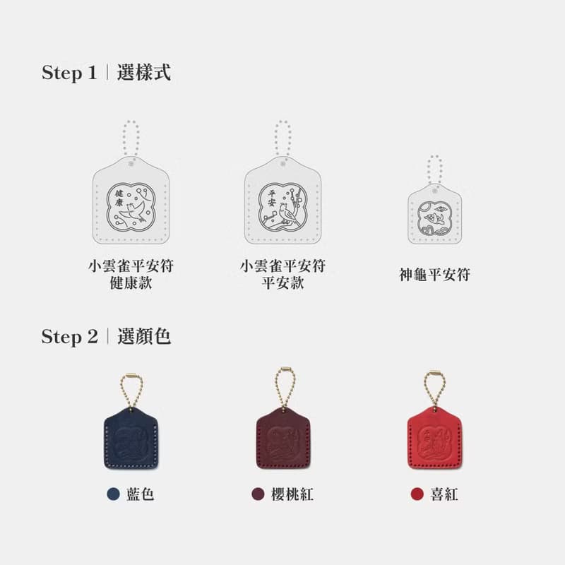 澎湖風櫃三官廟皮革平安符禮盒 護身 錢龜 / W7-006