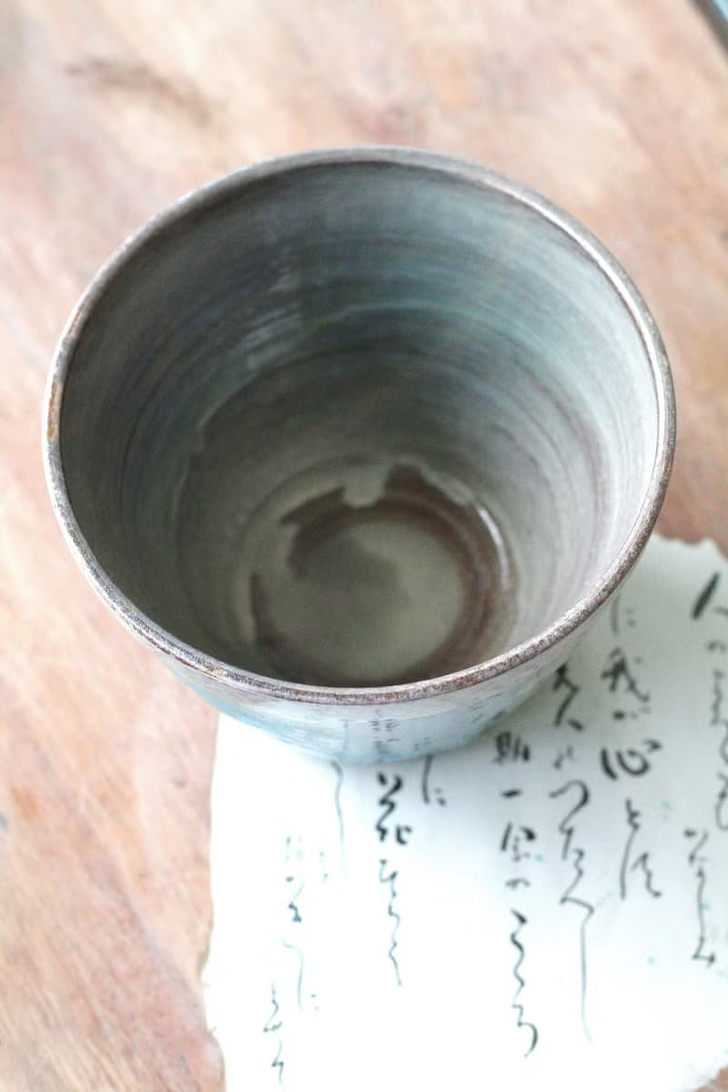 手拉坏大容量綠色系陶碗/陶盆/花器