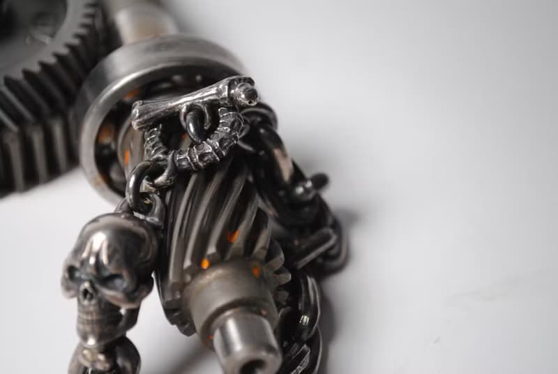 元堡製銀/手作銀飾/脊骨系列/手鍊/忿骷髏粗手鏈