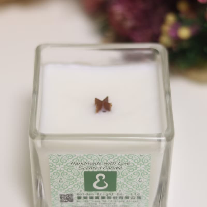 聖誕禮物 天然精油椰子蠟燭 方杯手工製作天然蠟燭 香氛精油蠟燭