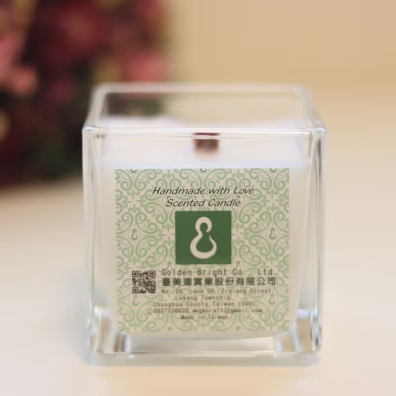 聖誕禮物 天然精油椰子蠟燭 方杯手工製作天然蠟燭 香氛精油蠟燭