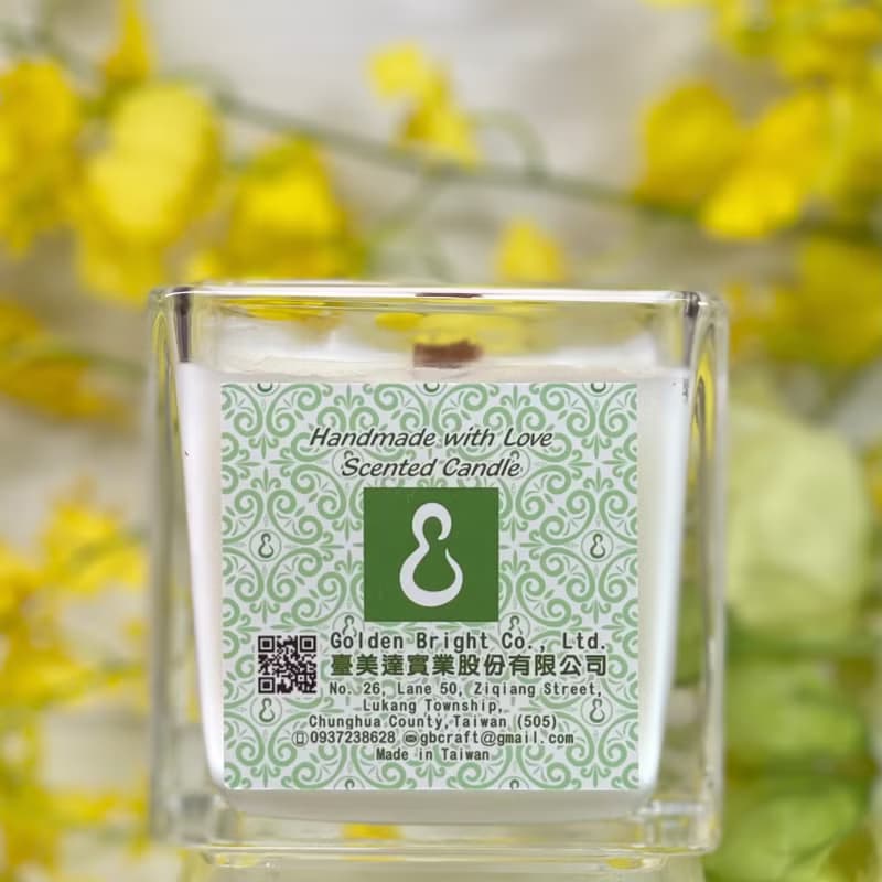 聖誕禮物 天然精油椰子蠟燭 方杯手工製作天然蠟燭 香氛精油蠟燭