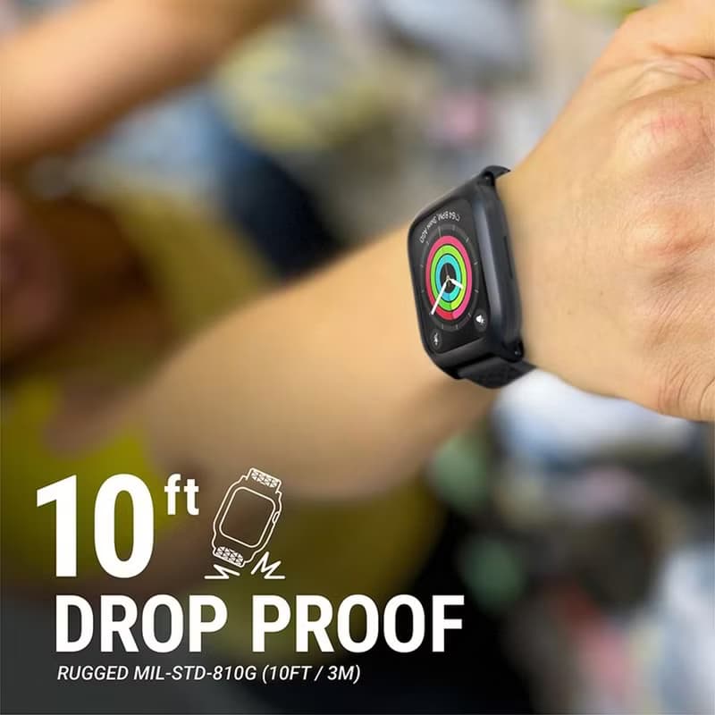 CATALYST Apple Watch S7 41mm 耐衝擊防摔保護殼(含錶帶)-黑色