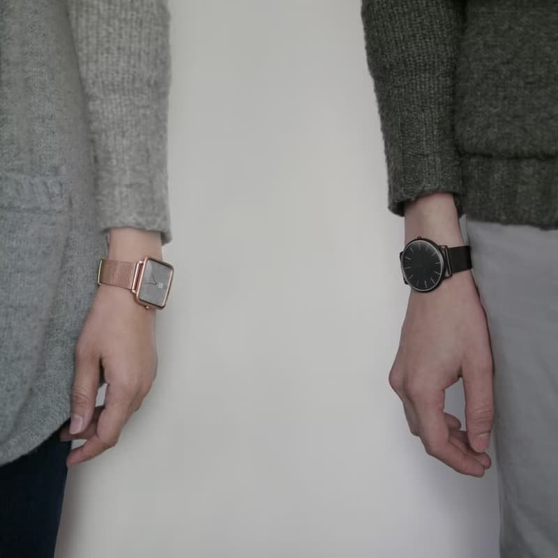 THIN 5010 極簡超薄米蘭帶手錶 - 黑