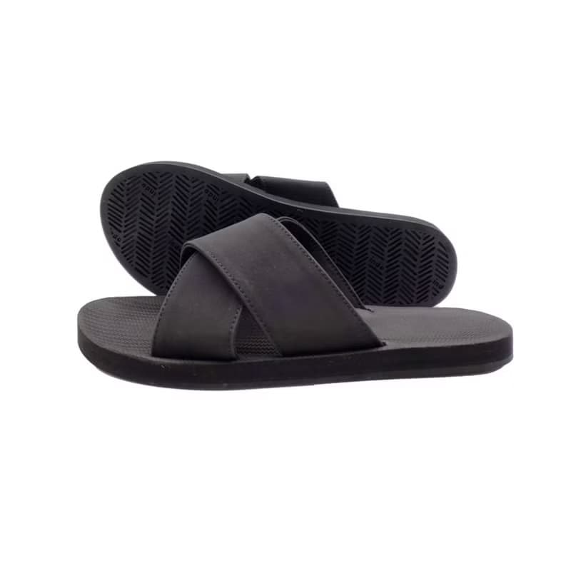 indosole CROSS 環保拖鞋 墨碳黑 女