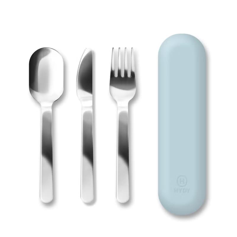 美國HYDY不鏽鋼餐具組 (湯匙+叉子+餐刀) | 附贈收納套-積雲