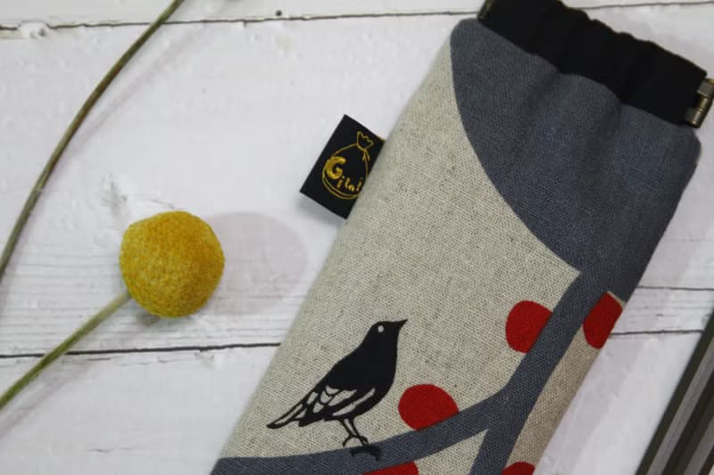 【Gi LAI】 環保彈片筷袋(附一雙筷子)*花語鳥