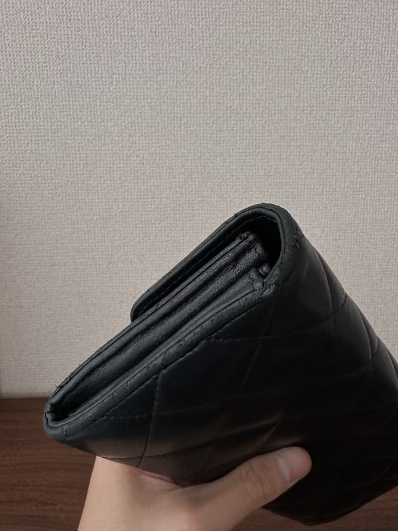 CHANEL 香奈兒 Flap Matelassé Coco Mark 羊皮 黑色 長夾