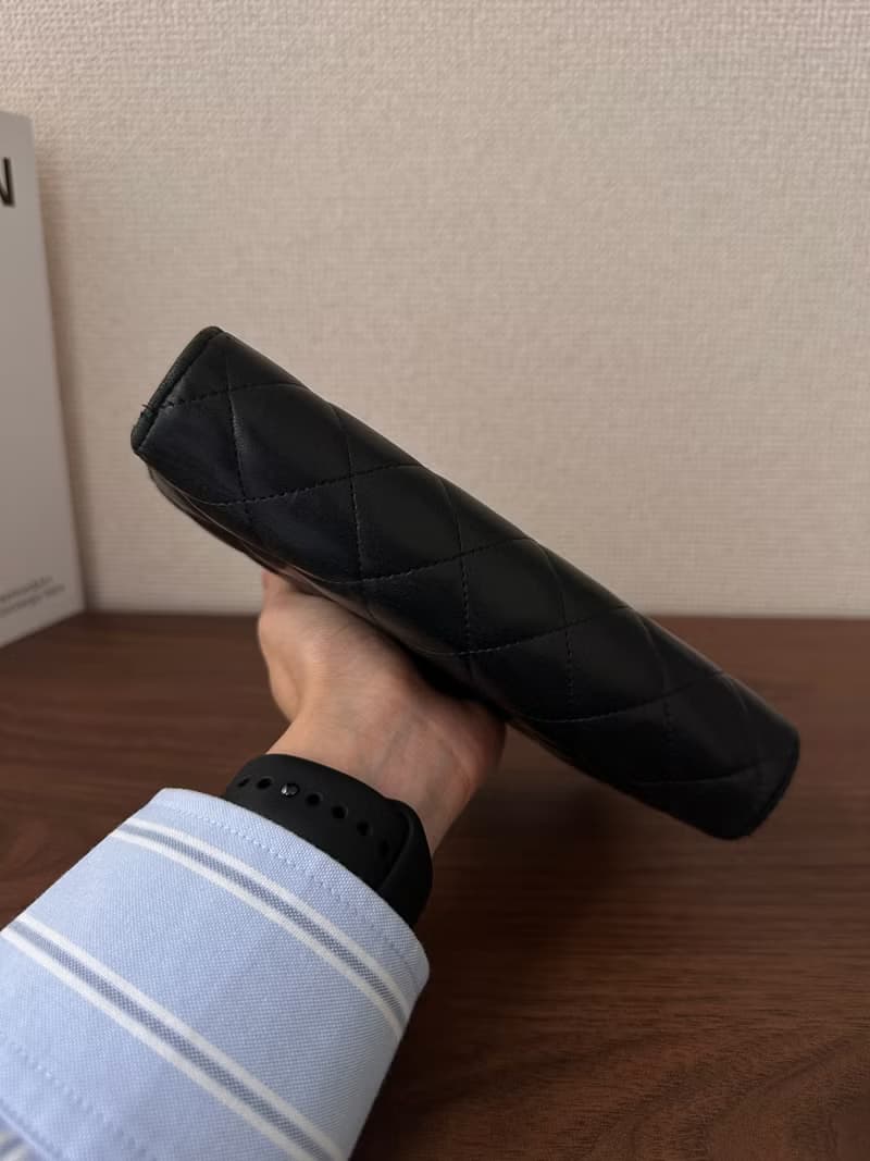 CHANEL 香奈兒 Flap Matelassé Coco Mark 羊皮 黑色 長夾