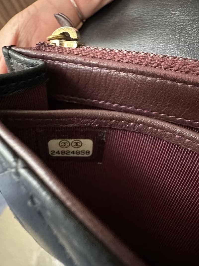 CHANEL 香奈兒 Flap Matelassé Coco Mark 羊皮 黑色 長夾