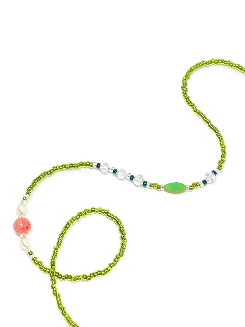 Fruit & Vegetable Collection - 002 Avocado Gemstone Necklace