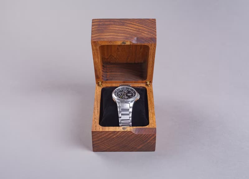 Personalized wooden watch box Large jewelry organizer Treasure storage Gift idea