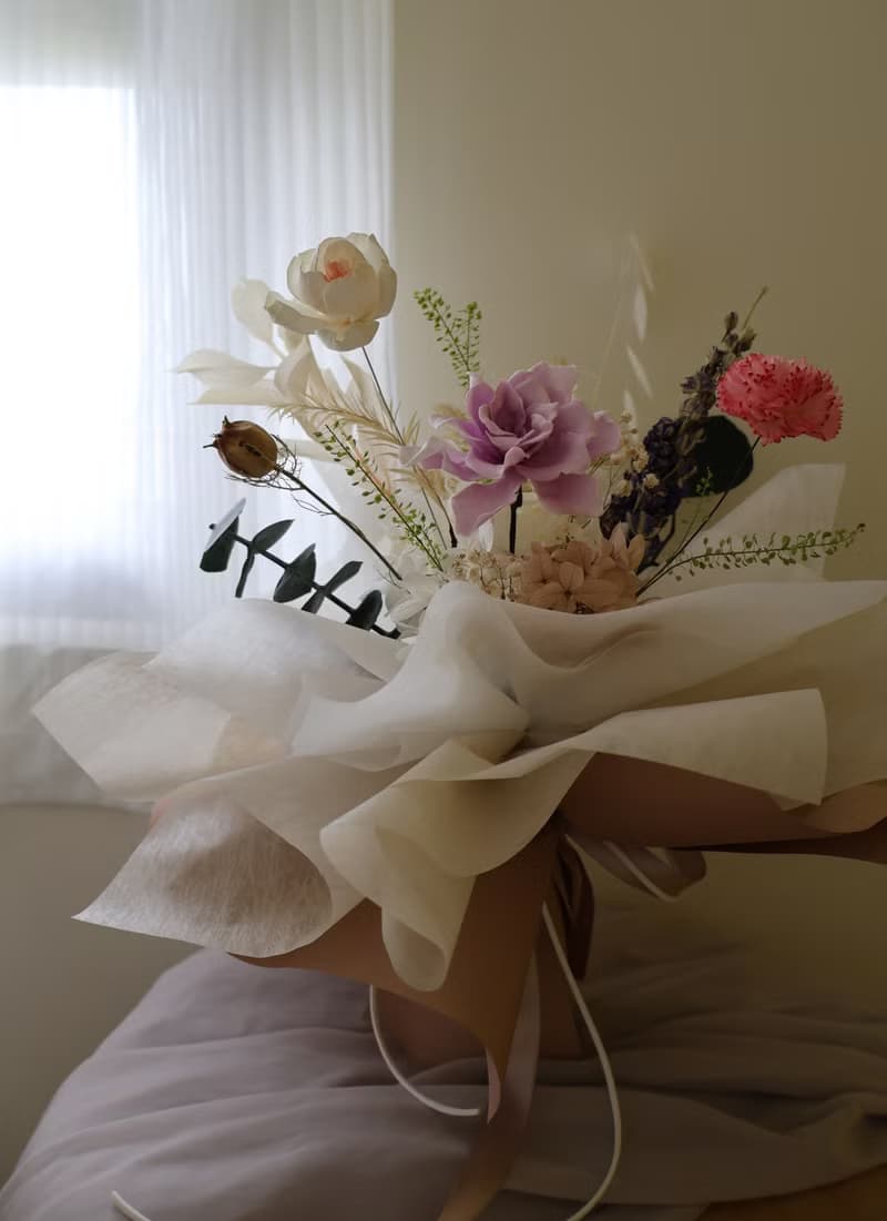 溫柔如妳 永生梔子花花束