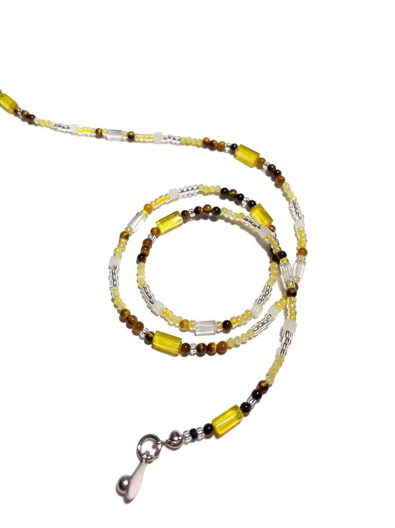 Fruit & Vegetable Collection - 025 Banana Gemstone Necklace