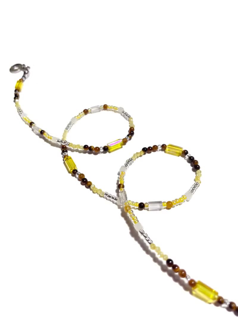 Fruit & Vegetable Collection - 025 Banana Gemstone Necklace