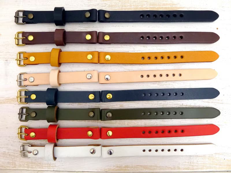 EVE-B-S&M  ブルー文字盤 22mmBrass(真鍮) Sun&Moon 手作り腕時計 (234S&M)