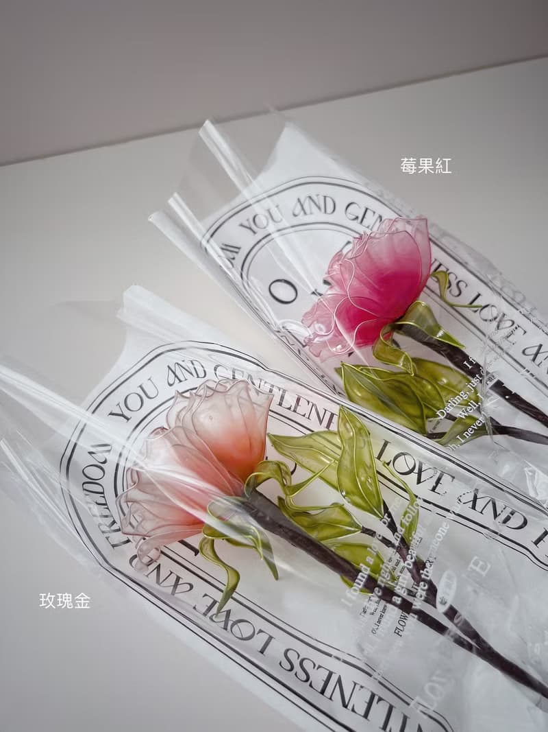 薔薇之戀 樹脂玫瑰花飾