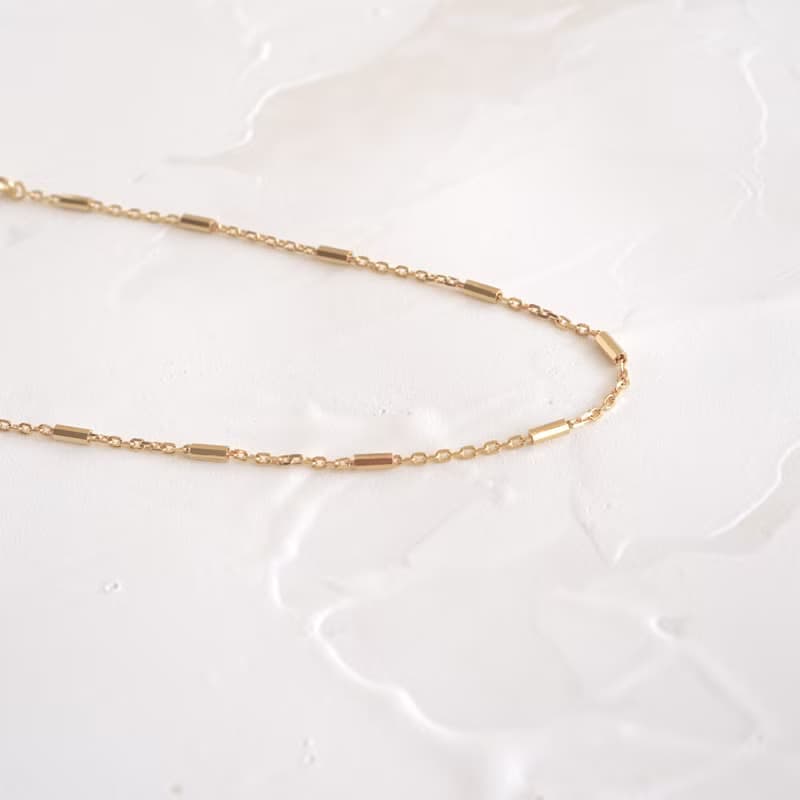 Silver925  スティックステーションチェーンブレスレット