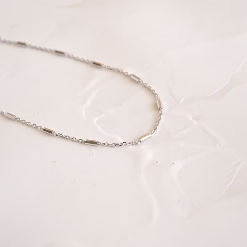 Silver925  スティックステーションチェーンブレスレット