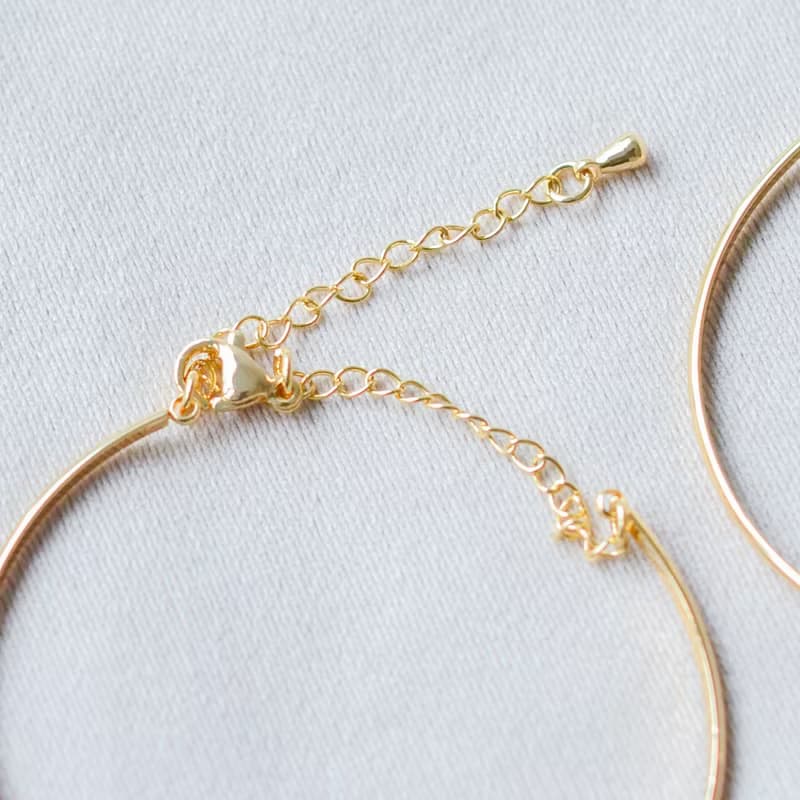 【環保手鏈】星目紫寶石可調節鍍金細手鐲/手工/禮物/推薦